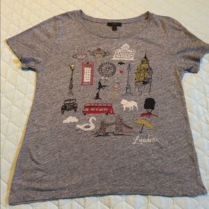 J. Crew Graphic T-Shirt SZ S
